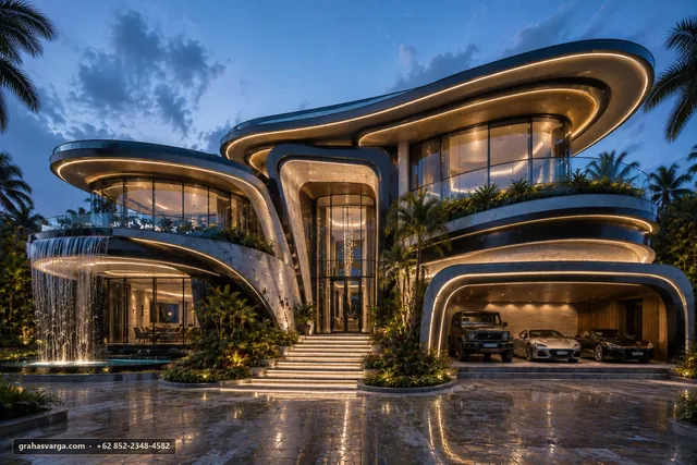 Interior Rumah di Kabupaten Pringsewu: Indah dan Dapat Dihuni — pandangan arsitektur 3